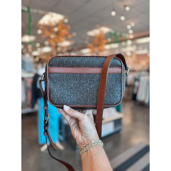 Saint Laurent Handbags - Saint Laurent Paris Monogram Coated Canvas Camera Bag Crossbody Purse
